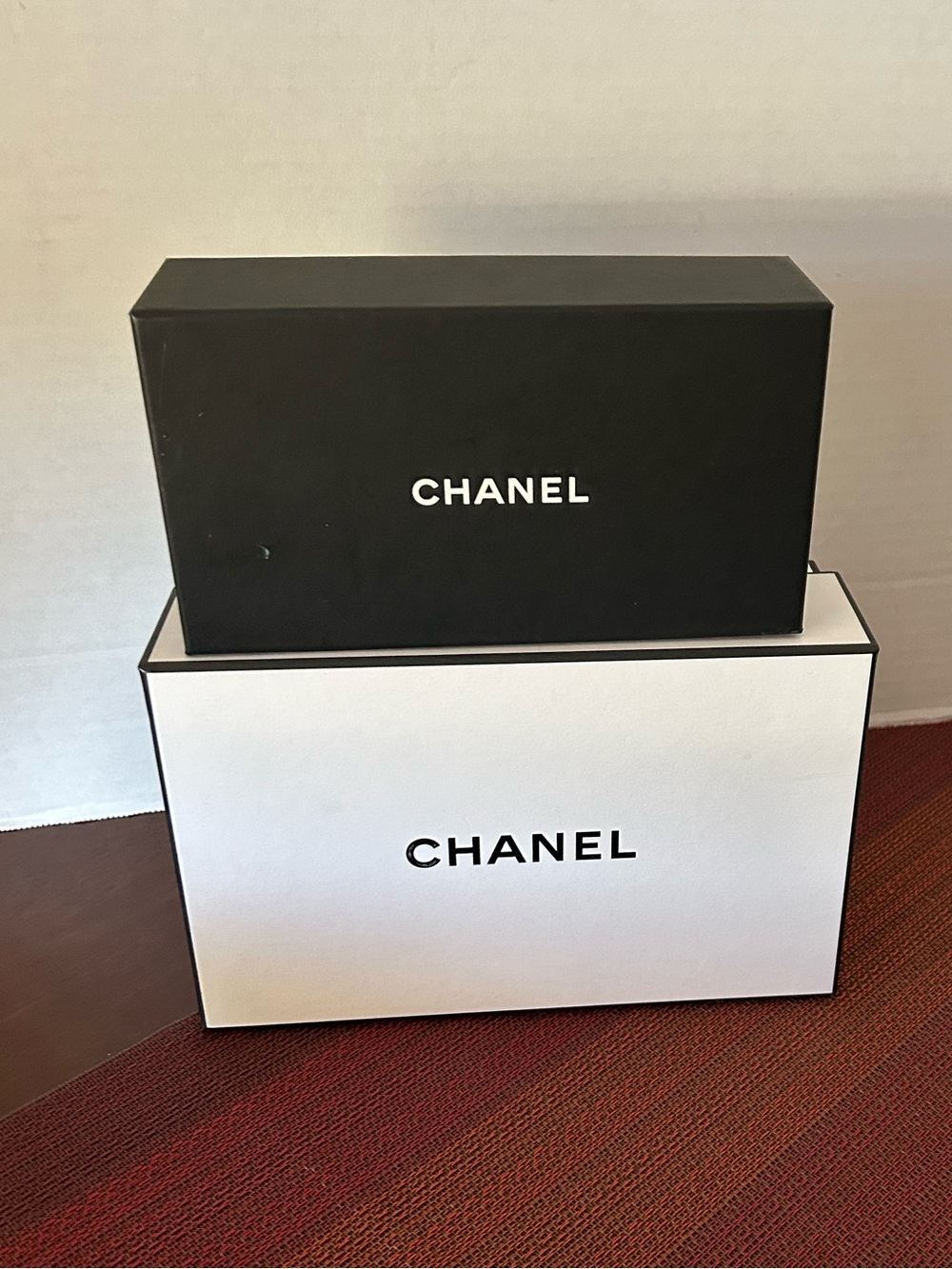 Two Empty CHANEL Accessory Boxes